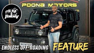 Jimny with Endless off-road Features | Pune | Poona Motors Pvt Ltd | Endless storage in Jimny