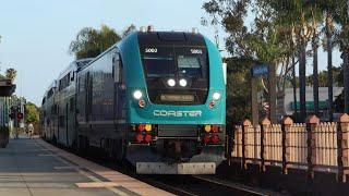 03/21/2022 Railfanning Carlsbad Village Feat. Coasters, High Speed Surfliners amd More!