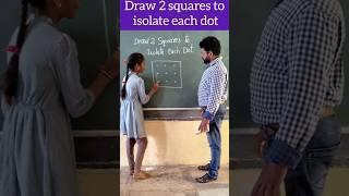 Draw two squares to isolate each dot #education #maths #school #tutorial #joyfulmath #youtubeshorts