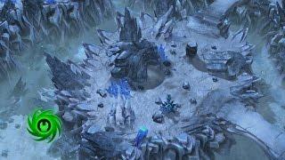 Speed mapping in Starcraft 2 Editor «Ice lands»