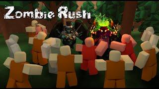 ROBLOX I BEAT ZOMBIE RUSH