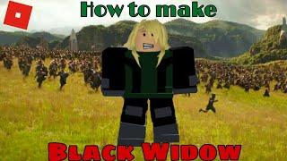 How to make Black Widow in roblox superhero life 2