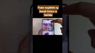 HOW TO DELETE SEARCH HISTORY ON YOUTUBE  #youtube #search