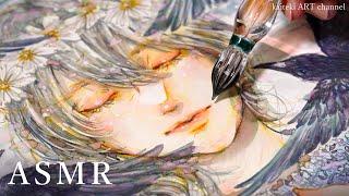 【ASMR】ガラスペンと不思議なインクでイラストを描く音SOUND and DRAWING by a beautiful glass dip pen and inks