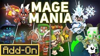 Turn Yourself into a POWERFUL Wizard with MAGE MANIA ADDON in Minecraft Bedrock