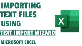 Importing Text Files into Microsoft Excel using Text Import Wizard