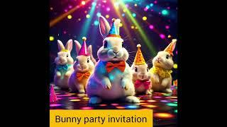 Bunny party invitation (OFFICIAL MUSIC VIDEO)