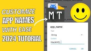 How to Change App Name with Mt Manager and Lucky Patcher