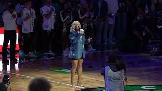 Joelle James National Anthem @ Game 5 NBA Finals Celtics World Champions 2024