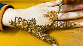 Little rose tutorial | mehendi by mimi| leaf design |