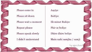 Learn Hindi through English - Survival Phrases