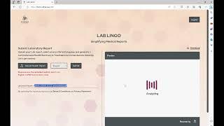 Simplify Medical Lab Reports with LabLingo