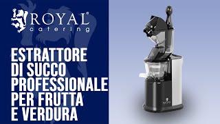 Estrattore di succo professionale per frutta Royal Catering RCSS-AC250W | Presentazione del prodotto