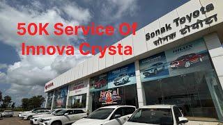 Innova Crysta BS6 50K Service & Cost #marati_vlog #toyotainnovacrysta_50k_service #sonaktoyota