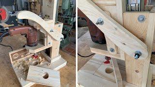 DIY Woodworking Drill Press Machine - Handmade Drill Stand