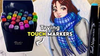 Trying Touch markers for the first time! ️ + review