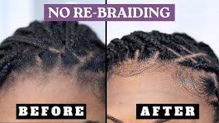 How To Refresh Knotless Braids and Box Braids | NO REBRAIDING