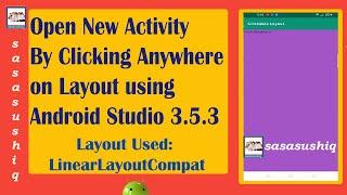 Open new Activity with Layout | Android App Development Tutorial For Beginners Video#37