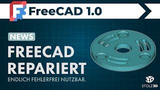 FreeCAD hat 2024 sein größtes Problem gelöst!  Topological Naming Problem Fix 