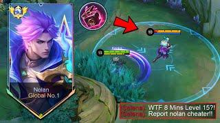 GLOBAL NOLAN BEST ROTATION & BUILD FOR THIS SEASON! 8min - Level 15 ROTATION TUTORIAL!  - MLBB