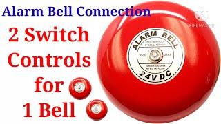 bell wiring connection || alarm bell connection || fire alarm bell connection || ganti ka connection