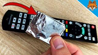 THATS why you should put a piece of Aluminum Foil in the Remote Control 