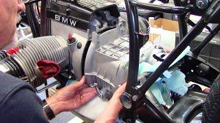 1983 BMW R100RS Install Transmission