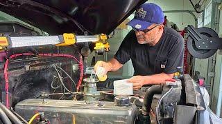 1952 Chevy Truck Cowl Vent and Distributor Points Cleaning - Episode 11