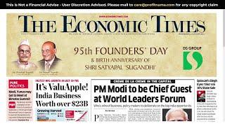 14 August 2024 | The Economic Times Newspaper | Profitnama | Daily Finance & Business News Analysis