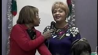 Yvonne, Pigeon, Miss Brandy and Vicky At Christmas 2005