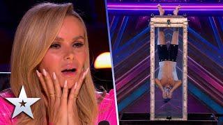 FEARLESS Andrew Basso takes on dangerous water tank stunt | Auditions | BGT 2022