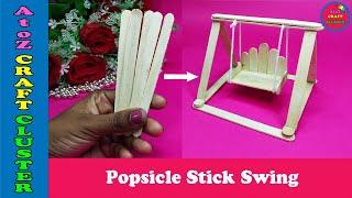 How to make a Popsicle Stick Swing | Stick Miniature Swing | DIY Crafts