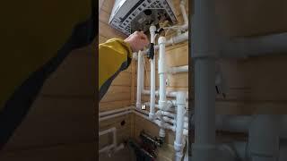 Котельная. Цокольный ввод газа #shorts