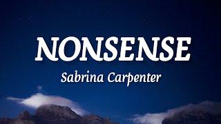 Sabrina Carpenter - Nonsense (lyrics)