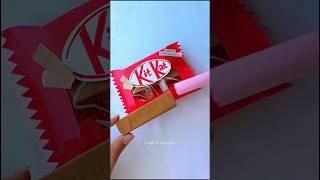 DIY kit Kat chocolate  gift idea/#shorts #art #crafts #diy #tutorial #artist #gift #cute #love