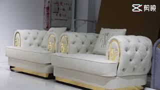 2022 Top 10 Best italian living room furniture sofa set royal sofa set design U Round shape sofas