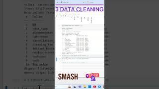 पायथन 1 मिनट में सीखें | DATA CLEANING | PYTHON |  #python  #pandas #shorts #trendingshort