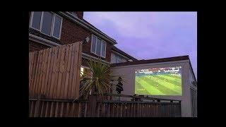 I created my own 250" Outdoor Cinema for less than you think!