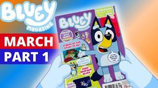 ‼️ BLUEY Magazine - March 2022 Issue Part 1   | Bluey Books & Crafts | Disney Jr | ABC Kids