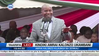 Naibu rais Kithure Kindiki amrai Kalonzo kufanya kazi na serikali