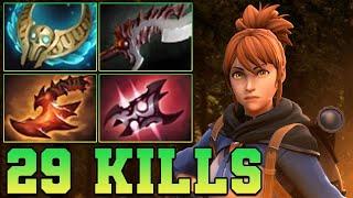 29 Kills Marci Dota 2 !! Marci Dota 2 Safe Lane Carry Guide Pro Gameplay 7.38 Build