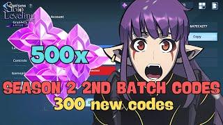 Solo Leveling Arise: Redeem Codes Batch 2 - 300 new content creator codes PT.1