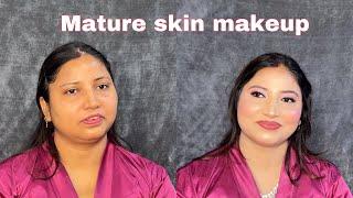 Mature Skin Makeup Tutorial | Simple Wedding Party Makeup For Beginners