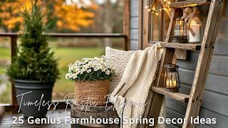 25 Genius Farmhouse Spring Decor Ideas | Timeless Rustic Elegance