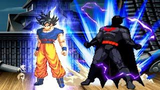 BATMAN ULTRA INSTINCT vs GOKU - HIGH LEVEL INSANE FIGHT! MUGEN GAMES