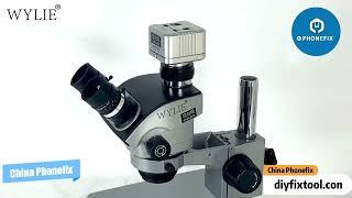 Wylie X23 Trinocular Microscope 7-50X HD Zoom Simul-focal