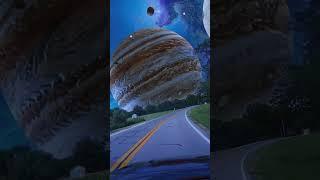 Surreal road trip through space#space #roadtrip #planets #stars