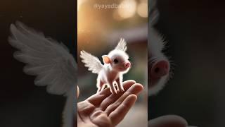 "Megical fantasy mini Pig Flaying on finger" Yayad Babah #trending #shorts #cute #animals #funny