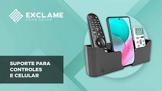 Suporte para controles remotos e celular - Exclame Home Decor