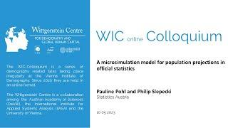 A microsimulation model for population projections in official statistics